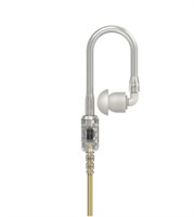MOTOROLA Rx only xL Clear Tube Earpiece, 3.5mm plugg