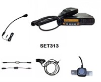 V-COM M80 MOBIL STATION 66-88MHZ 250 CH 25WATT MED HFKIT PROCOM MIC